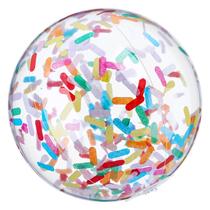 Bolas de praia infláveis com glitter Civaner 10 peças de 40 cm para festa