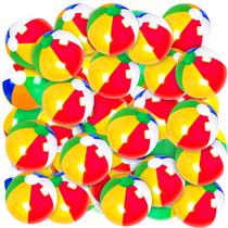 Bolas de praia infláveis Coopay Classic Rainbow, pacote de 40, 30-40cm