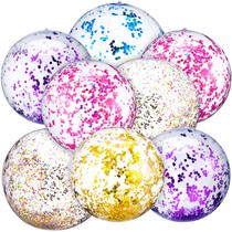 Bolas de praia infláveis de lantejoulas com glitter Chivao 24cm e 40cm Bolas de praia infláveis de lantejoulas com glitter Chivao 24cm e 40cm