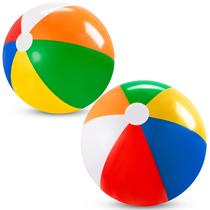 Bolas de praia JOYIN, pacote com 2 brinquedos de piscina infláveis de 51 cm Bolas de praia JOYIN, pacote com 2 brinquedos de piscina infláveis de 51 cm