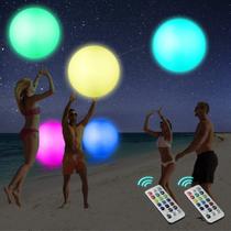 Bolas de praia LED Icnice Glow in Dark com controle remoto de 16 cores e 4 modos Bolas de praia LED Icnice Glow in Dark com controle remoto de 16 cores e 4 modos
