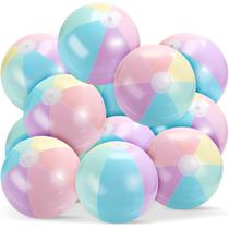 Bolas de praia MiniInFlat Macaron Cor Pastel 40 cm PVC (24 unidades)