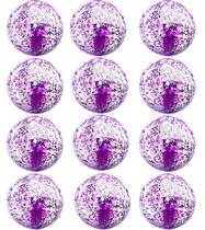 Bolas de praia TURNMEON 16 cm Glitters, pacote inflável com 12 Bolas de praia TURNMEON 16 cm Glitters, pacote inflável com 12