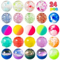 Bolas de Pular JOYIN - 24 Unidades (32mm) - 6 Estilos com Sacola de Armazenamento Bolas de Pular JOYIN - 24 Unidades (32mm) - 6 Estilos com Sacola de Armazenamento