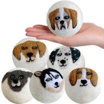 Bolas de Secadora de Lã GARDMA 6 XL Amaciante Orgânico Reutilizável Bolas de Secadora de Lã GARDMA 6 XL Amaciante Orgânico Reutilizável