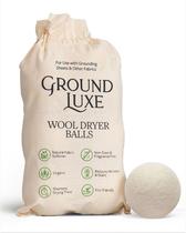 Bolas de secagem de lã GroundLuxe Premium New Zealand, conjunto de 6