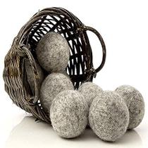 Bolas de secagem de lã Natural Things, lã de alpaca, pacote com 6