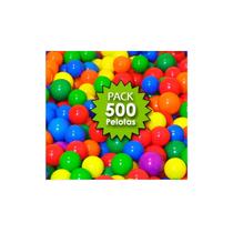Bolas de Sinuca de Plástico Coloridas (500 Unidades) - 5,5cm - Brinquedo Infantil