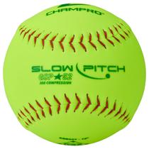 Bolas de softbol CHAMPRO ASA 12" Slow Pitch, pacote com 12 Bolas de softbol CHAMPRO ASA 12" Slow Pitch, pacote com 12