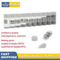 Bolas de Solda para Reballing BGA - 25.000 Unidades (0,25-0,76mm)