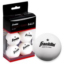 Bolas de tênis de mesa Franklin Sports 38 mm, pacote com 6, brancas