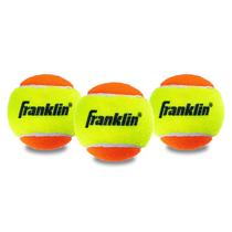 Bolas de tênis Franklin Sports Starter, pacote com 3, Low Bounce