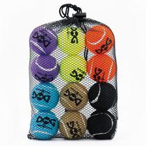 Bolas de tênis para cães Squeaky, pacote com 12, 5 cm, duráveis e não tóxicas