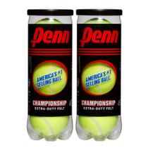 Bolas de tênis Penn Championship Extra Duty 6 bolas 2 latas