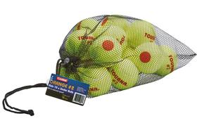 Bolas de tênis Tourna Low Compression Transition, pacote com 18