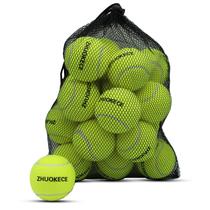 Bolas de tênis ZHUOKECE Training, pacote com 18, com bolsa de malha verde