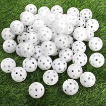 Bolas de treino de golfe Faswin, pacote com 100, 41 mm, fluxo de ar oco, brancas Bolas de treino de golfe Faswin, pacote com 100, 41 mm, fluxo de ar oco, brancas