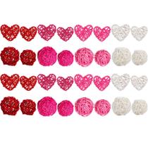 Bolas de Vime Decorativas STMK para o Dia dos Namorados - Pacote com 32 Unidades Bolas de Vime Decorativas STMK para o Dia dos Namorados - Pacote com 32 Unidades
