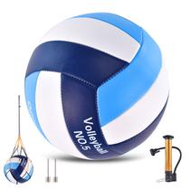 Bolas de voleibol ELKCIP, tamanho 5, bolas de vôlei recreativas macias com bomba e bolsa de rede para piscina coberta, praia e exterior, água, areia, jogo de treinamento, presente para mulheres iniciantes, azul marinho Bolas de voleibol ELKCIP, tamanho 5, bolas de vôlei recreativas macias com bomba e bolsa de rede para piscina coberta, praia e exterior, água, areia, jogo de treinamento, presente para mulheres iniciantes, azul marinho