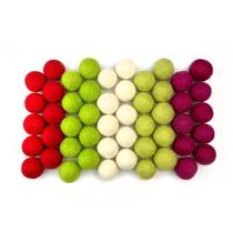Bolas decorativas de feltro de lã Wildflower by hu hands 50 pompons de 2 cm