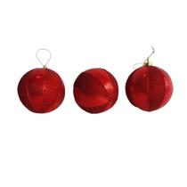 Bolas Decorativas de Natal Kit com 3 Unidades