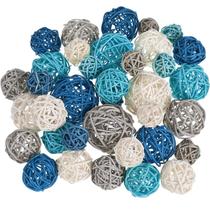 Bolas decorativas de vime e rattan Patelai para vaso, 36 unidades Bolas decorativas de vime e rattan Patelai para vaso, 36 unidades