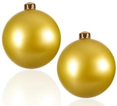Bolas decorativas infláveis penepico grandes, 2 pacotes dourados, 14 cm