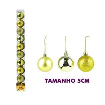 Bolas decorativas natal arvore brilho glitter douradas ouro - TOP NATAL