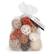 Bolas decorativas, saco, enchimento de tigelas, decoração de casa, laranja ANDALUCA