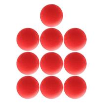 Bolas Esponja Mágica Kit 10 Unidades Vermelha Macia 4cm