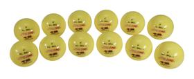 Bolas infláveis Sportime multiuso de 10 cm amarelas (pacote com 12)