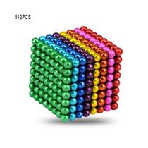 Bolas magnéticas: 512 unidades, 1000 bolas coloridas, Magnetic Buck