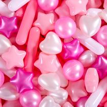 Bolas para Piscina de Bolas STARBOLO Perla Estrella Corazón 500 Piezas para Niños Pequeños