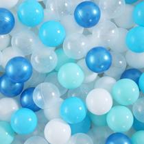 Bolas para Piscina de Pelotas Realhaha 100 Plásticas para Bebés y Niños Azul Oscuro