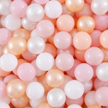 Bolas para Piscina de Pelotas Realhaha 200 Plásticas para Bebés y Niñas Rosas