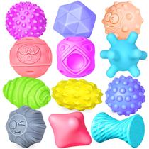 Bolas sensoriais Ynanimery para crianças pequenas, 12 peças de brinquedo Montessori