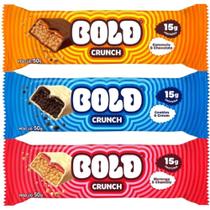 Bold Crunch Caixa Mista com 12 unidades de 50g com de 15g de Proteína -Bold Bar