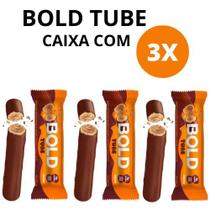 Bold Tube Barrinha Proteica Bold Bar 30g Kit com 3 Unidades - Paçoca
