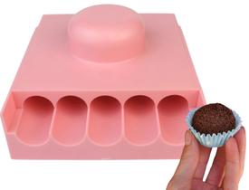 Boleador Para Enrolar Doces 20g Rosa Porcionar Brigadeiro