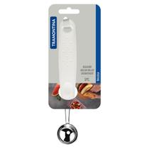 Boleador Utilitá em Aço Inox 2,9cm com Cabo Branco 25626183 Tramontina Boleador Utilitá em Aço Inox 2,9cm com Cabo Branco 25626183 Tramontina