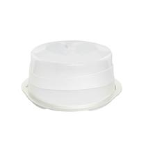 Boleira Alta Grande com Tampa e Rosca Plástica Porta Bolo de Cozinha Plasnorthon