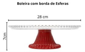BOLEIRA BANDEJA 28cm REDONDA VERMELHA BOLEIRA BANDEJA 28cm REDONDA VERMELHA