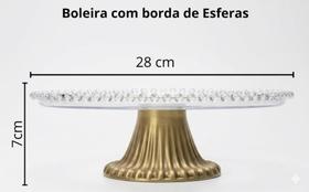 Boleira bandeja porta doces quadrada vermelha