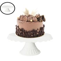 Boleira Branca Babado Suporte Bolo Festa Mesa Cores Decoração Candy Colors