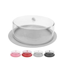 Boleira c/ Tampa Plástica Bolos Doces Gourmet Decoração 30cm Boleira c/ Tampa Plástica Bolos Doces Gourmet Decoração 30cm
