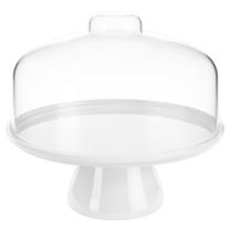Boleira Cake 25 cm Branca com Cúpula Coza