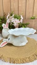 Boleira Coelho Babado P Decor Branco 17 cm G-A