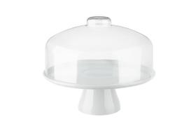 Boleira Com Cúpula Coza Cake Grande Ø 32 cm Branco