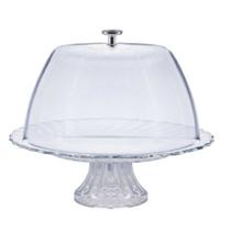 Boleira com Pé e Tampa de Vidro 23cm - Ruvolo