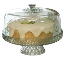 Boleira Com Pé Glamour Acrílico Tampa Alta -Cores Sortidas Boleira Com Pé Glamour Acrílico Tampa Alta -Cores Sortidas